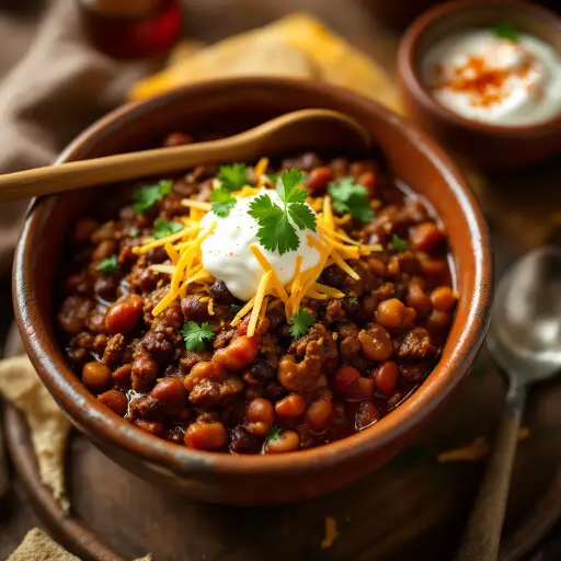 Chili Con Carne styled food shot