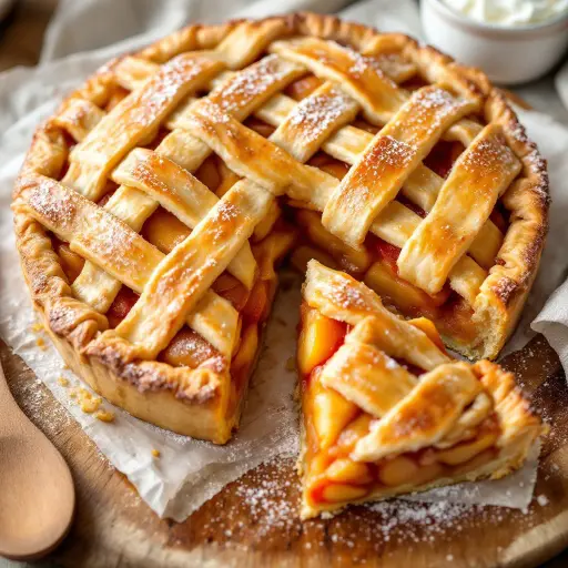 Classic Apple Pie styled food shot