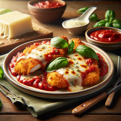 Cheese, Please! The Science Behind the Perfect Chicken Parmesan Melt styled food shot