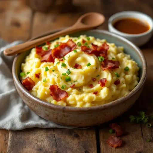 Colcannon with Bacon styled food shot