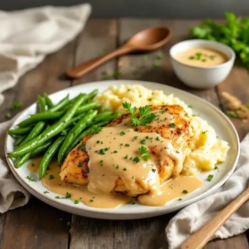 Irish Cream Chicken styled food shot