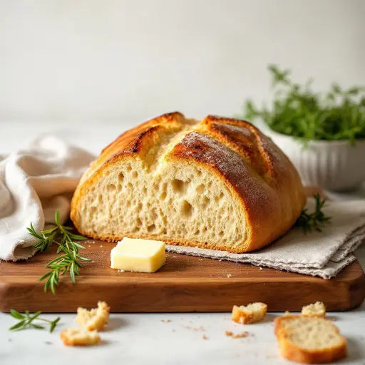 Irish Soda Bread styled food shot