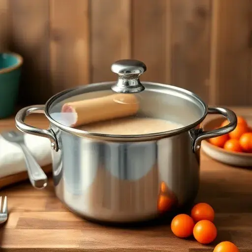 large saucepan with lid