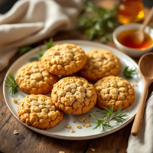 Maple Oatmeal Cookies styled food shot