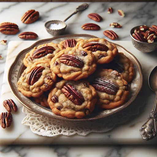 Maple Pecan Cookies styled food shot