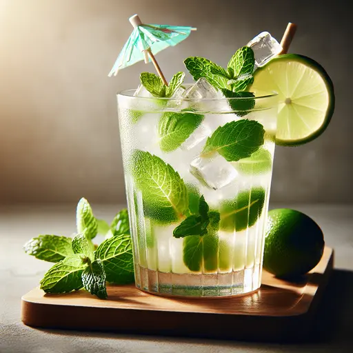 Mojito styled food shot