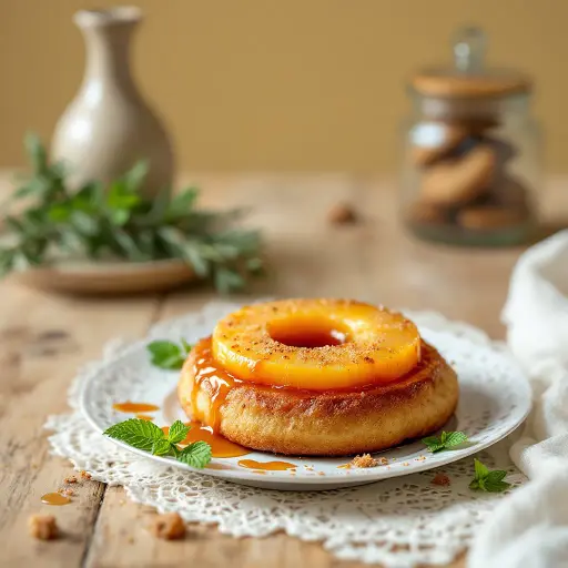 Pineapple Upside-Down Cookies styled food shot