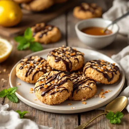 Samoas with Coconut Caramel styled food shot