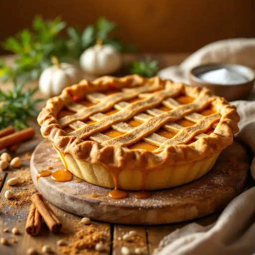 Sweet Potato Pie styled food shot