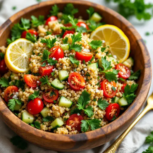 Tabbouleh styled food shot