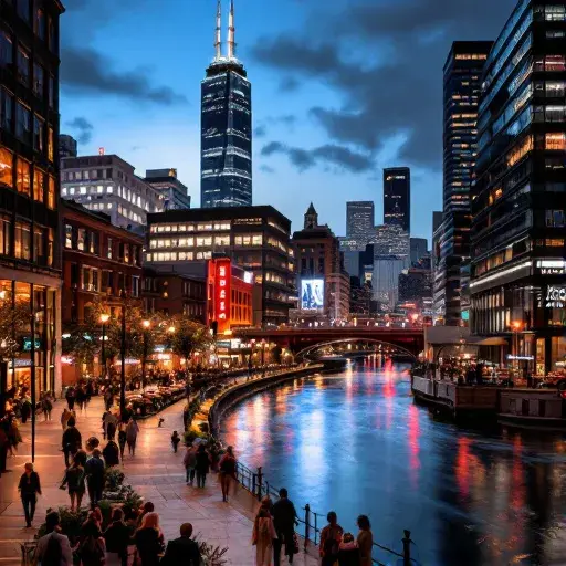 River North: Chicago's Culinary and Cultural Playground styled food shot