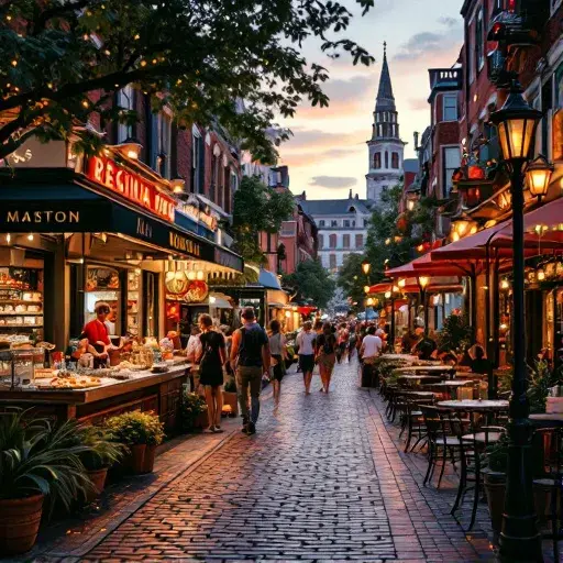 Savoring Boston: A Culinary Journey Through America's Historic City styled food shot