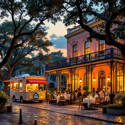 Savoring Savannah: A Culinary Journey Through Georgia's Historic Gem styled food shot