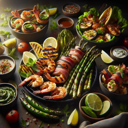 Sizzling Weeknight Grilling Delights styled food shot