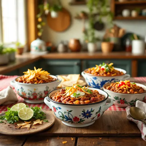 Super Bowl Chili Cookoff: A Spicy Celebration styled food shot